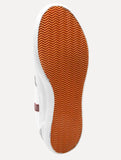 Tênis Lacoste Masculino Sideline Canvas Wht/DK Red/Nvy Branco