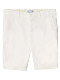 Bermuda Lacoste Masculina Sarja Slim Cotton Stretch Branca