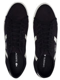 Tênis Lacoste Masculino Sideline Blk/Off Wht Preto