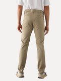 Calça Lacoste Masculina Sarja Chino Slim Fit New Classic Caqui