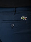 Bermuda Lacoste Masculina Sarja Slim Cotton Stretch Azul Marinho