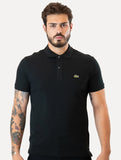 Polo Lacoste Masculina Preta