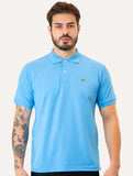 Polo Lacoste Masculina Azul Celeste