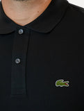 Polo Lacoste Masculina Preta