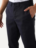 Calça Lacoste Masculina Sarja Chino Slim Fit New Classic Azul Escuro