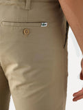 Calça Lacoste Masculina Sarja Chino Slim Fit New Classic Caqui