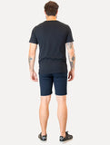 Bermuda Lacoste Masculina Sarja Slim Cotton Stretch Azul Marinho